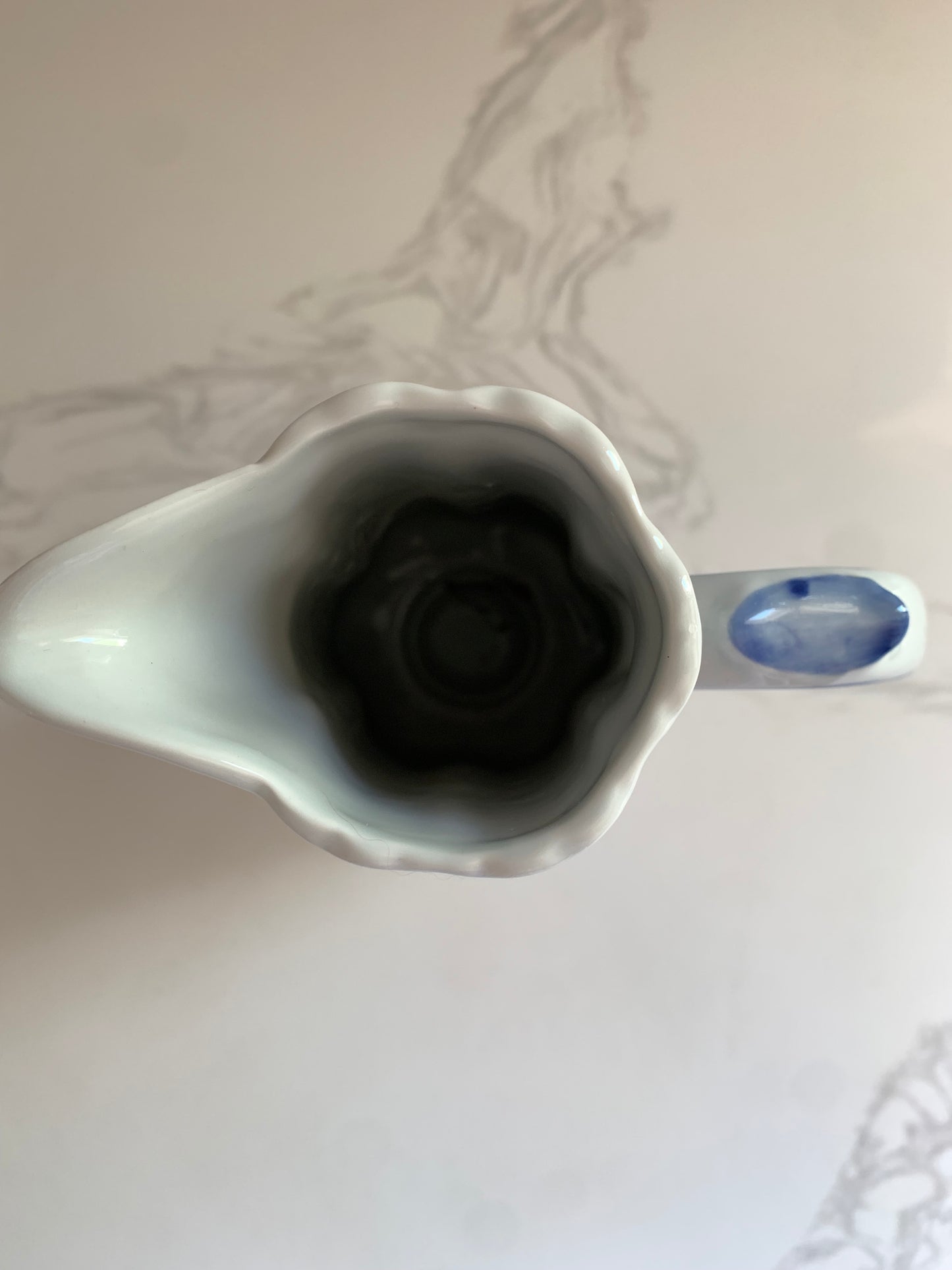 Blue & White Floral Pitcher