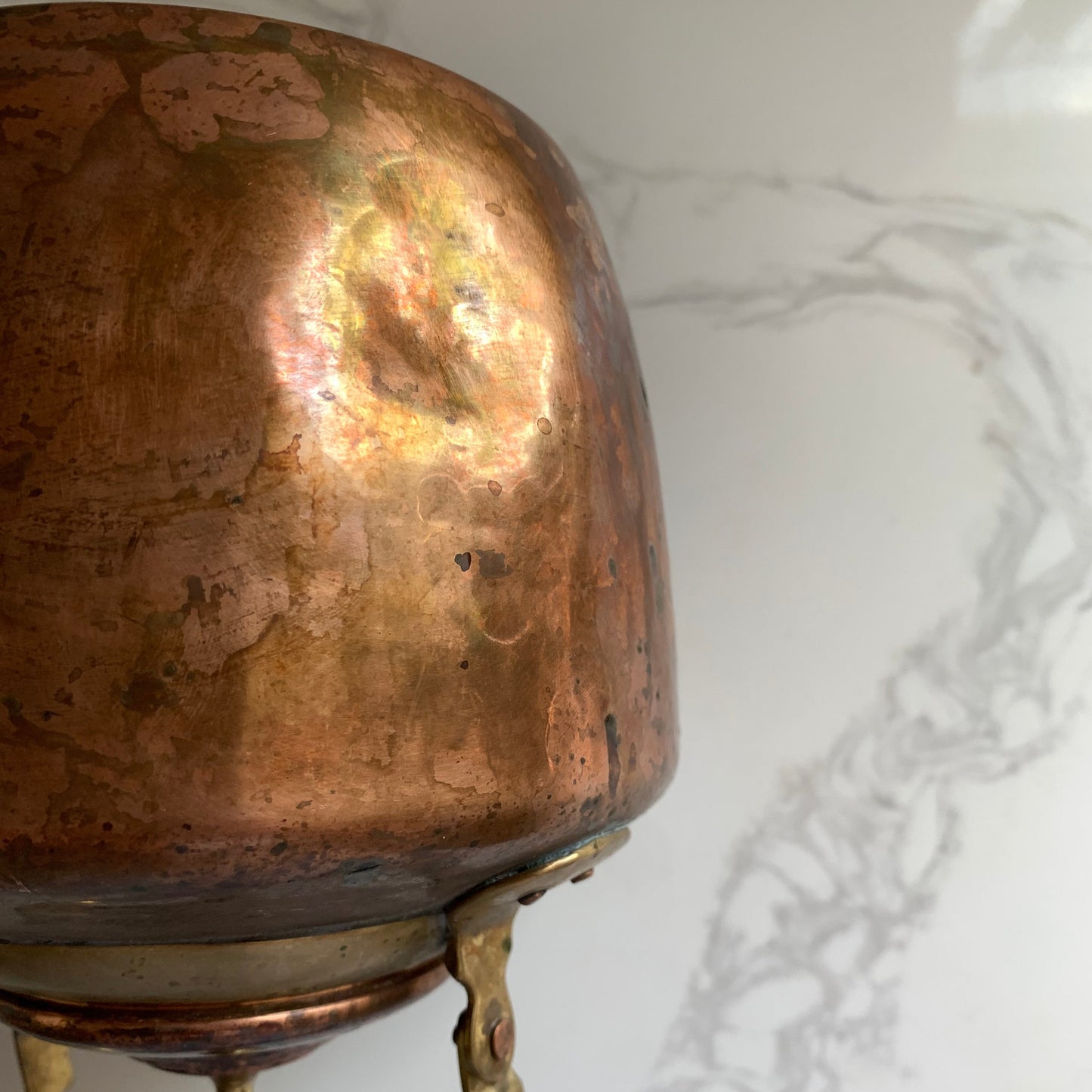 Copper and Brass Tea Kettle