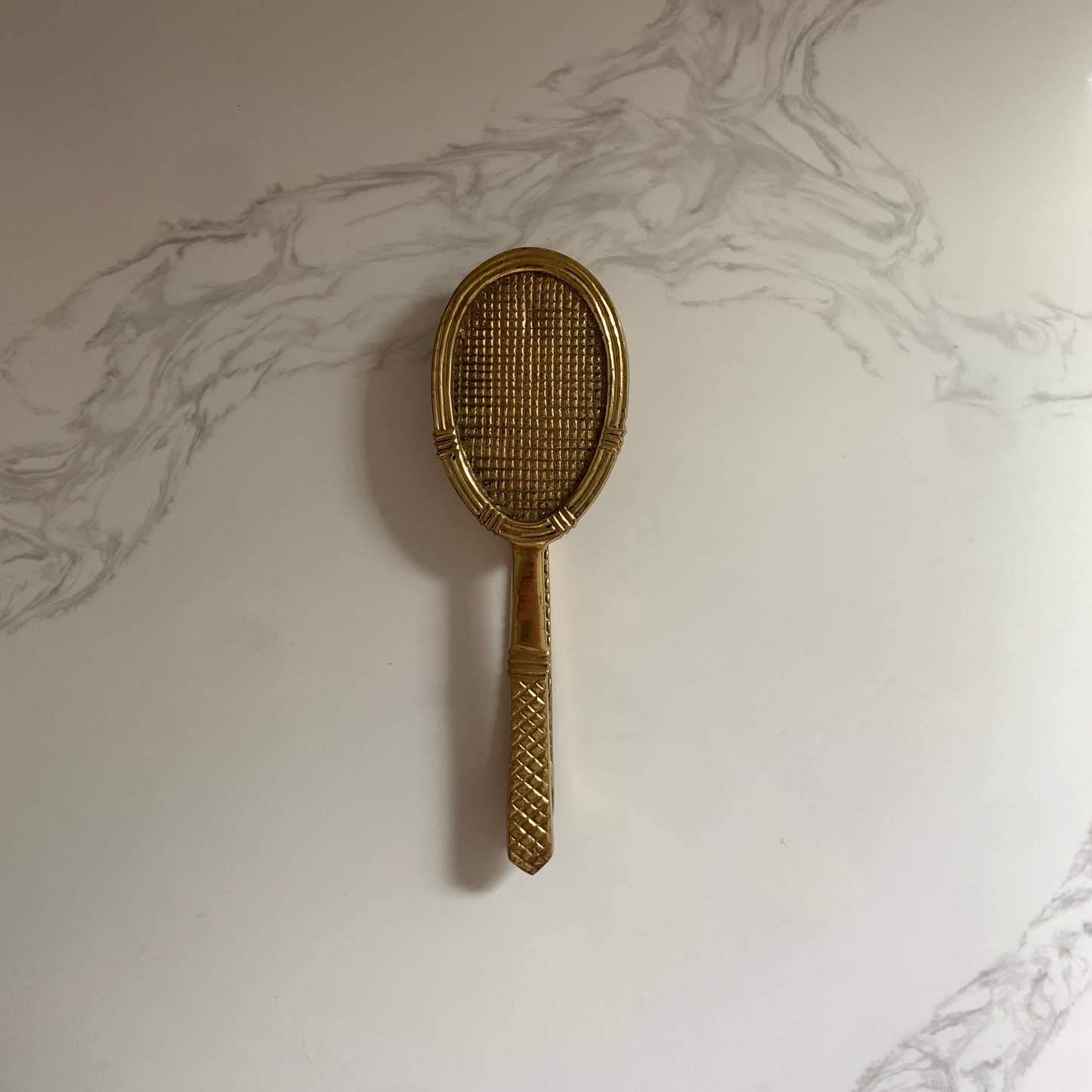 Brass Tennis Racket Door Knocker