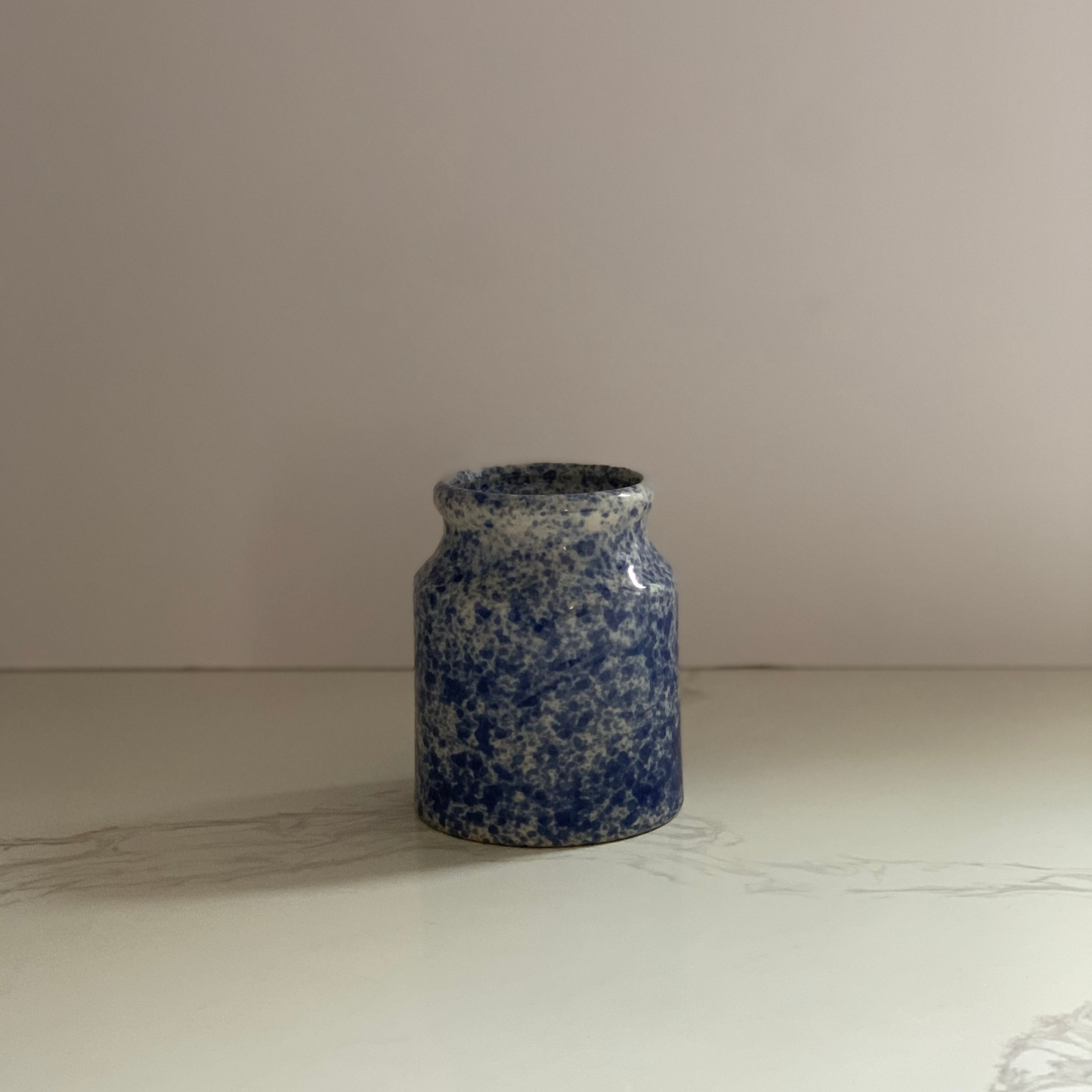Blue and White Crock