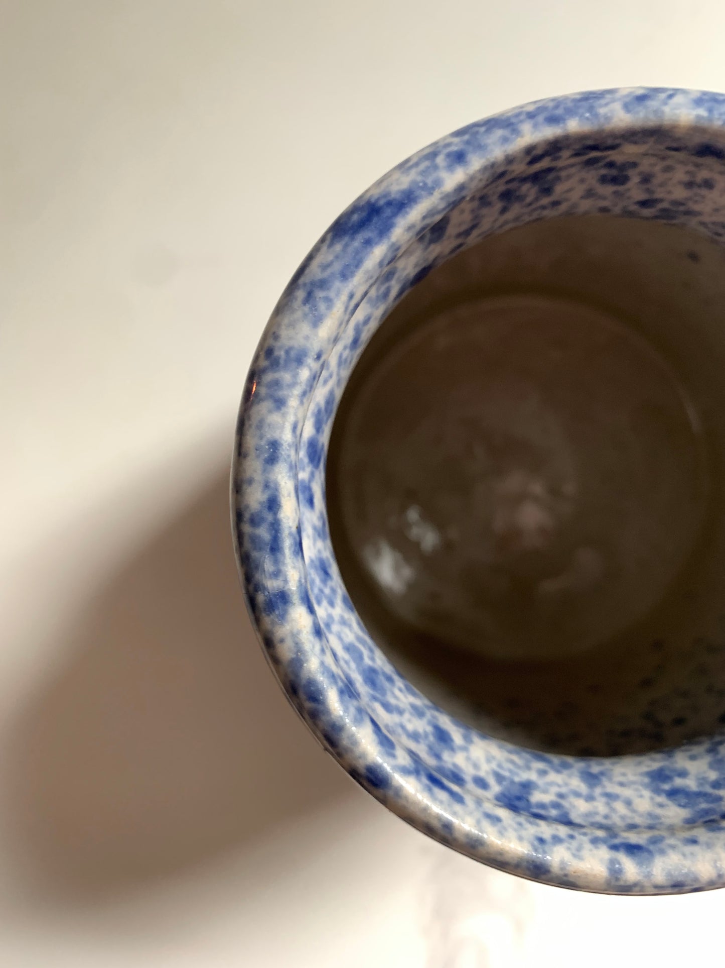 Blue and White Crock