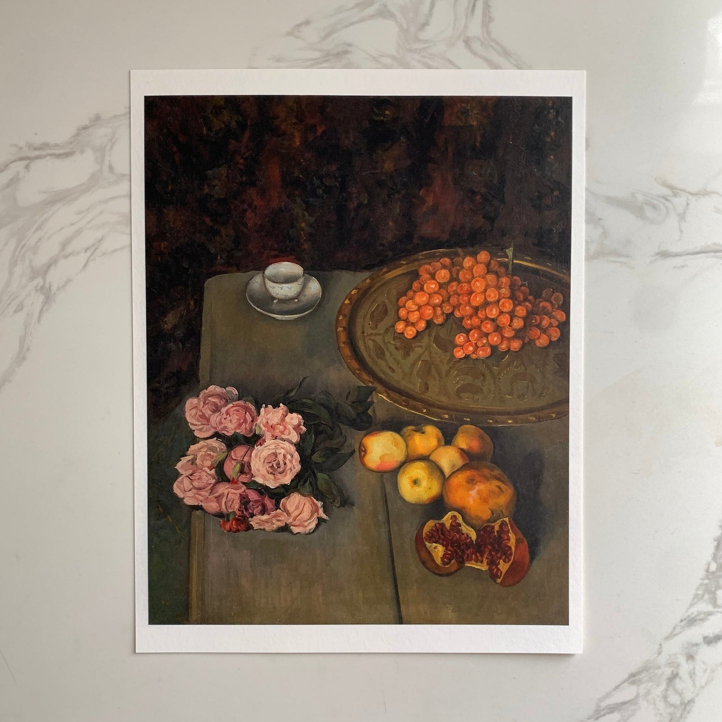 “Nature Morte aux Roses et aux Fruits”