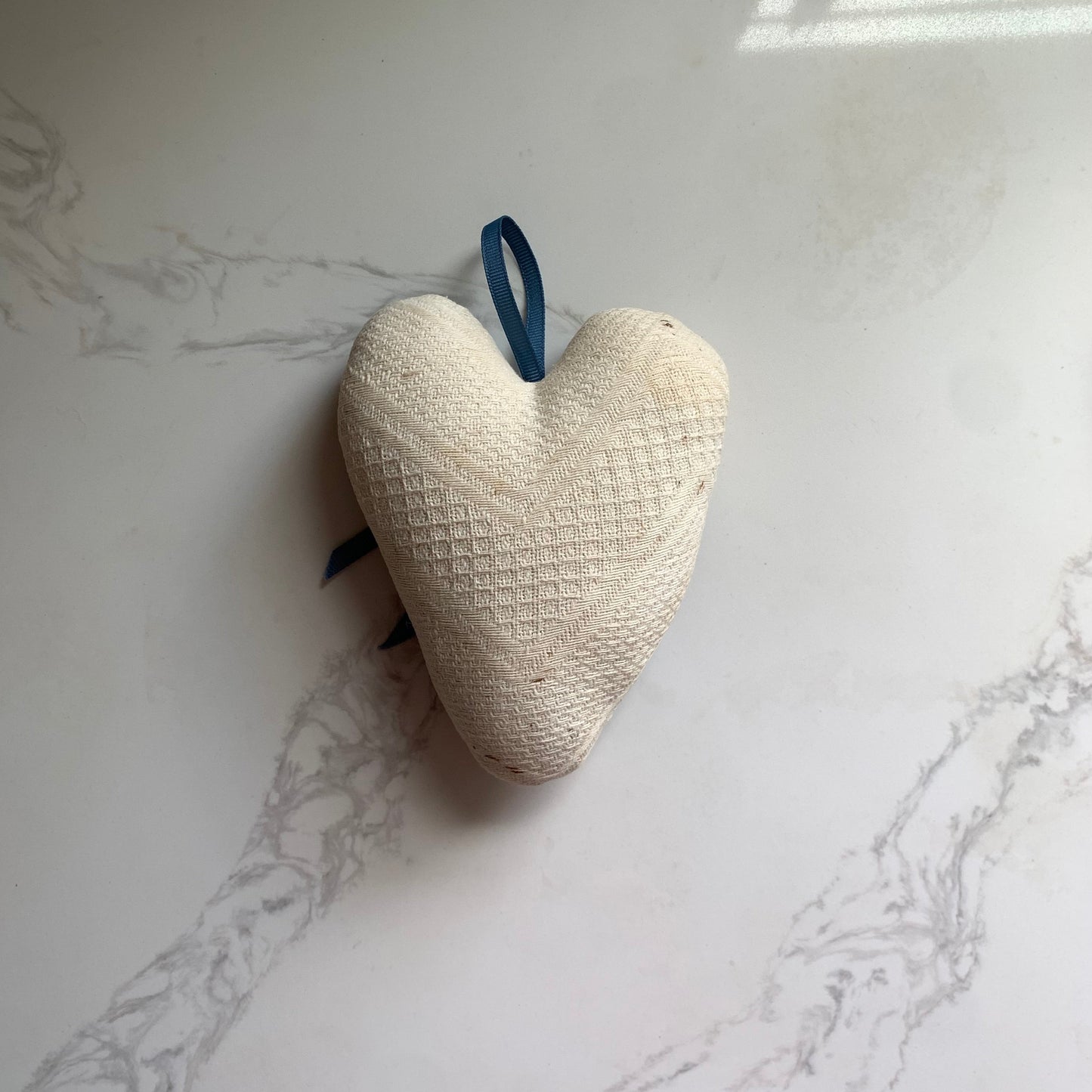 Blue + White Quilted Heart
