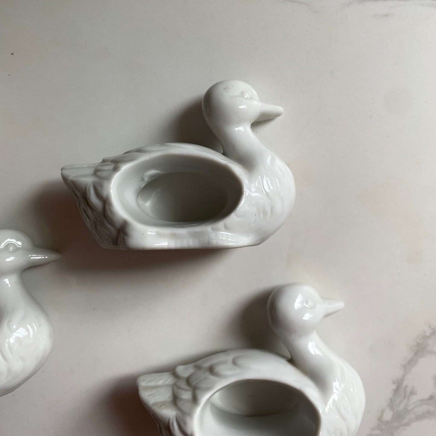 White Duck Napkin Holder Set