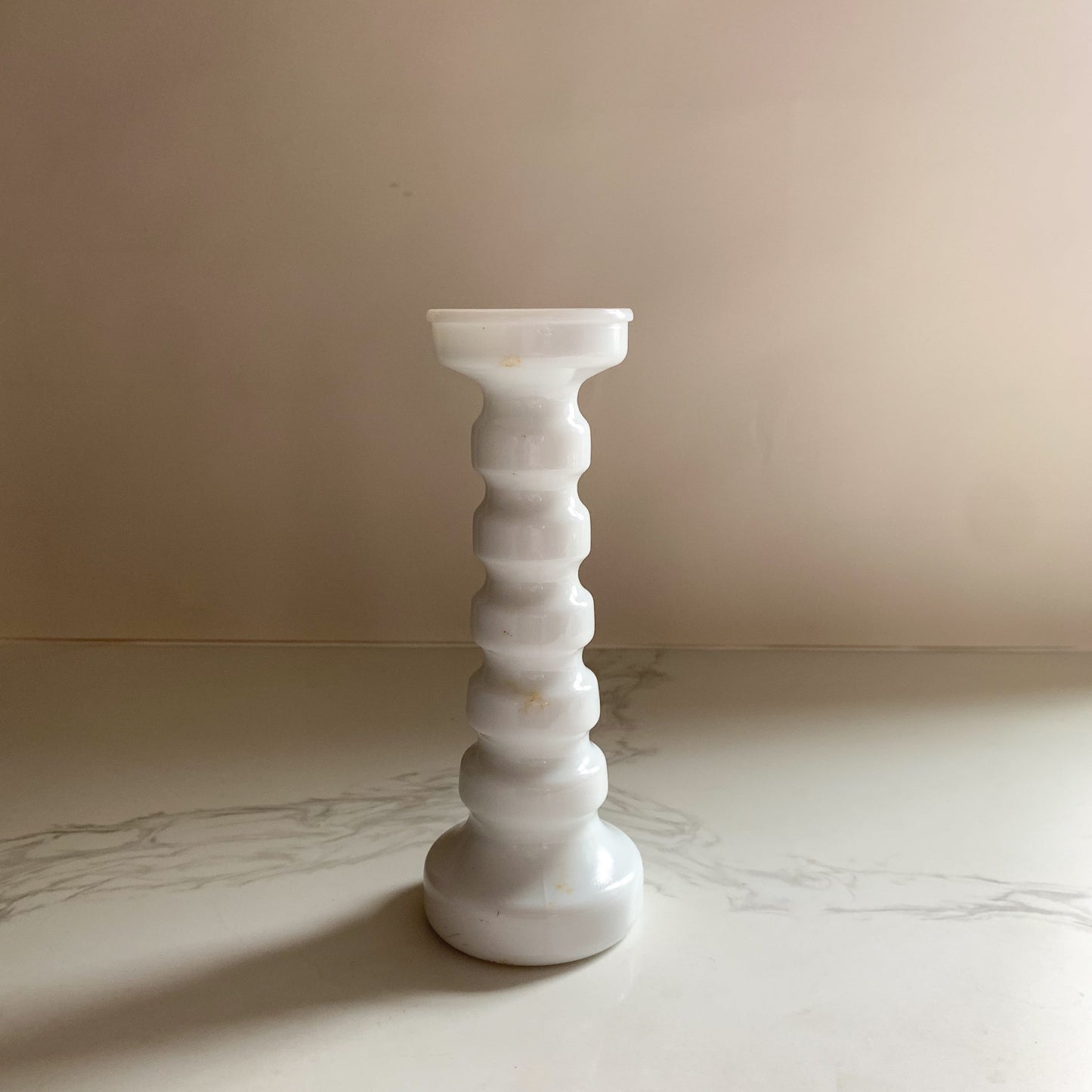 Vintage Milk Glass Candleholder
