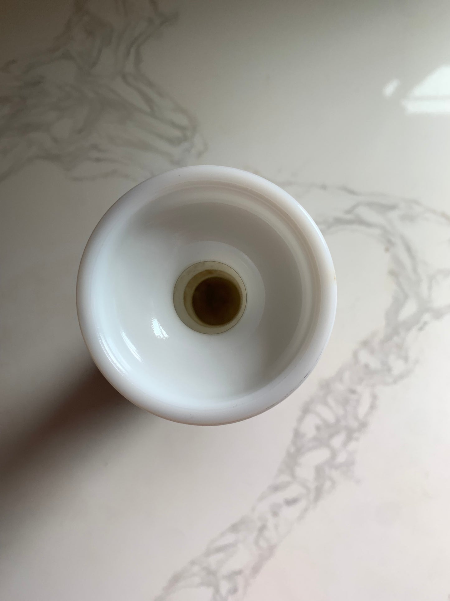 Vintage Milk Glass Candleholder