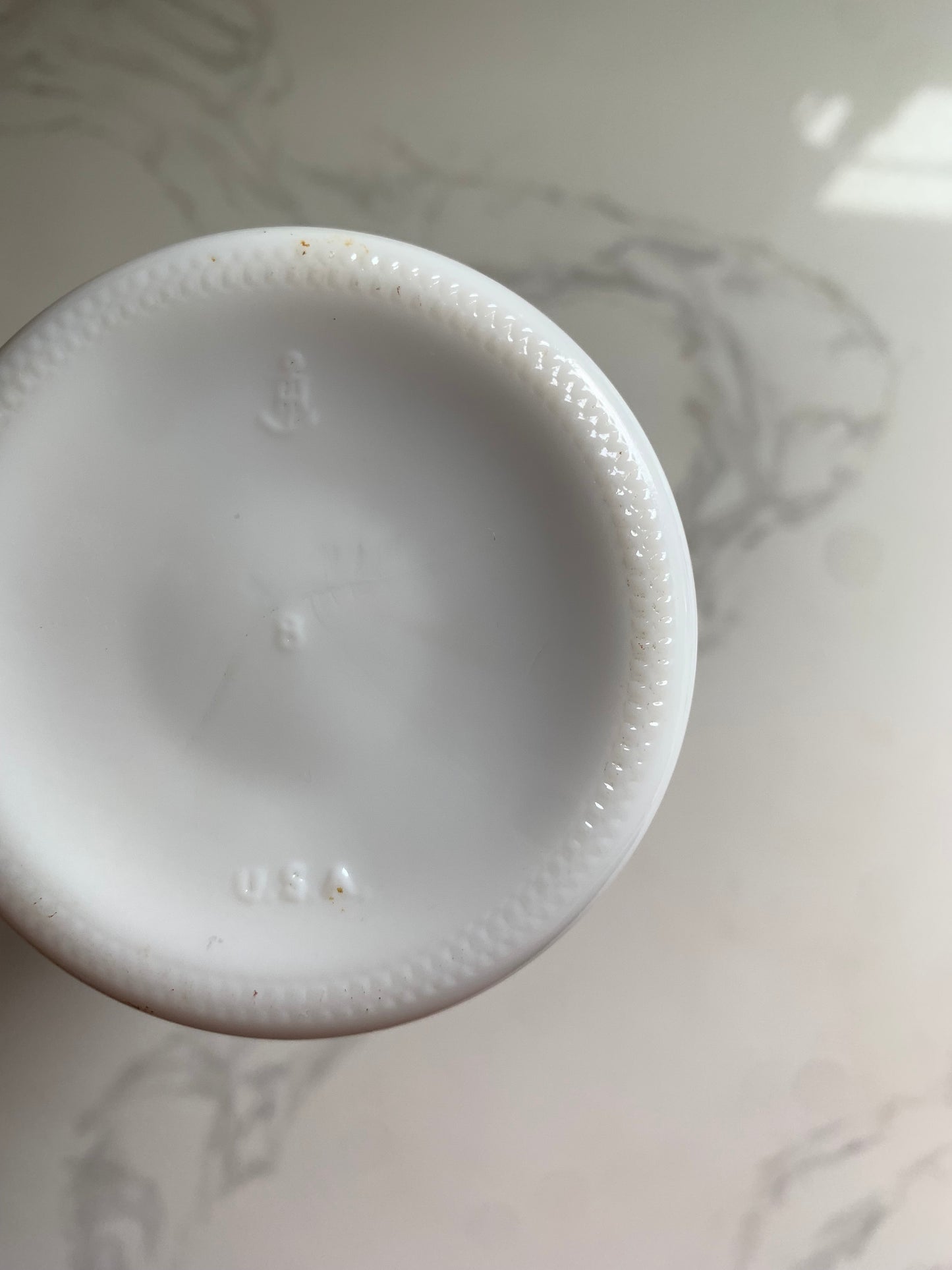 Vintage Milk Glass Candleholder