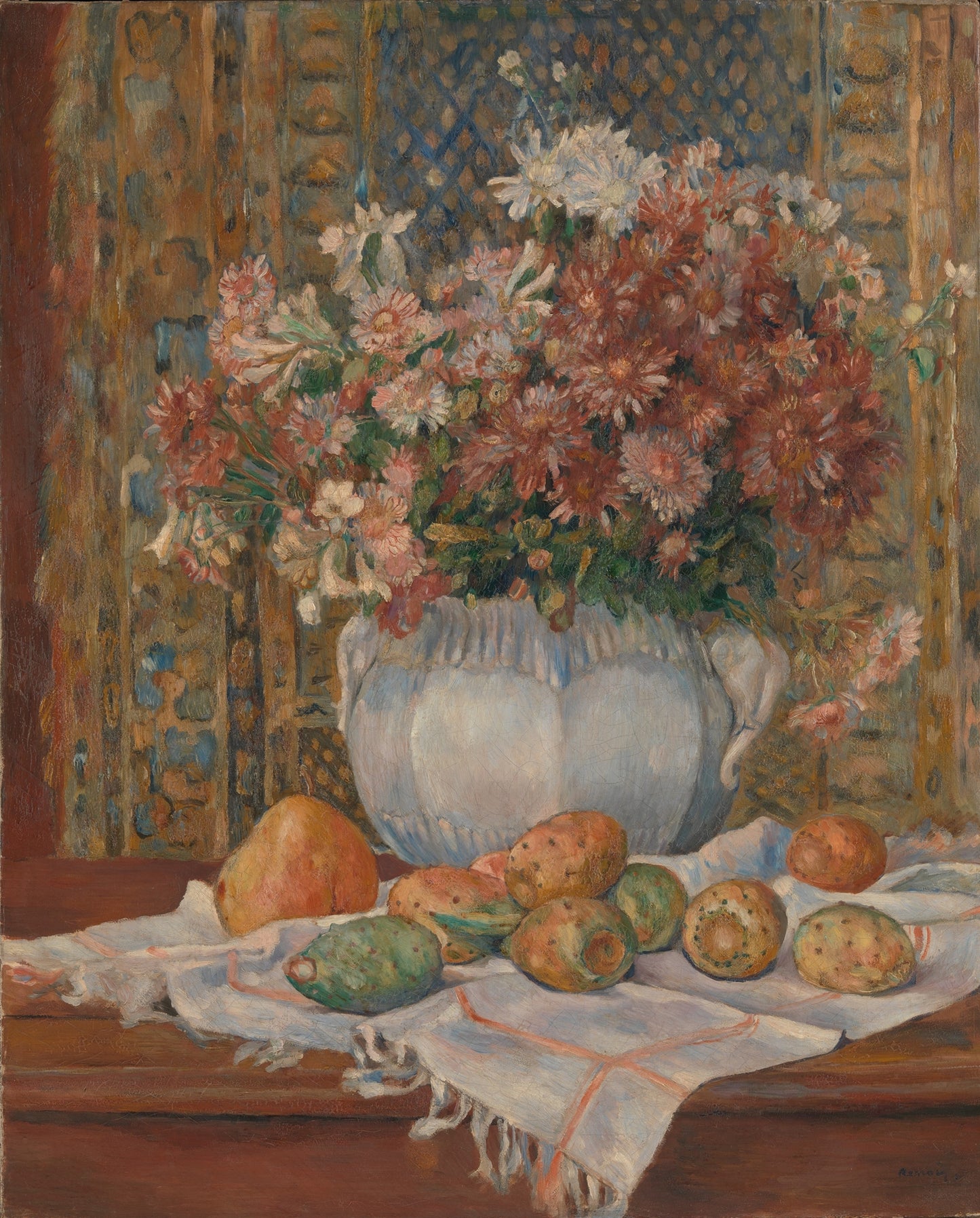 “Still Life with Flowers and Prickly Pears”