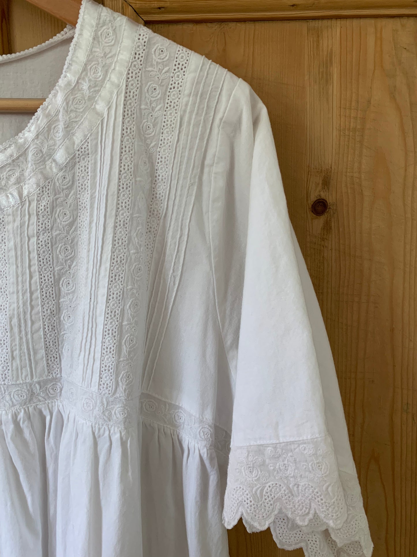White Cotton Nightgown