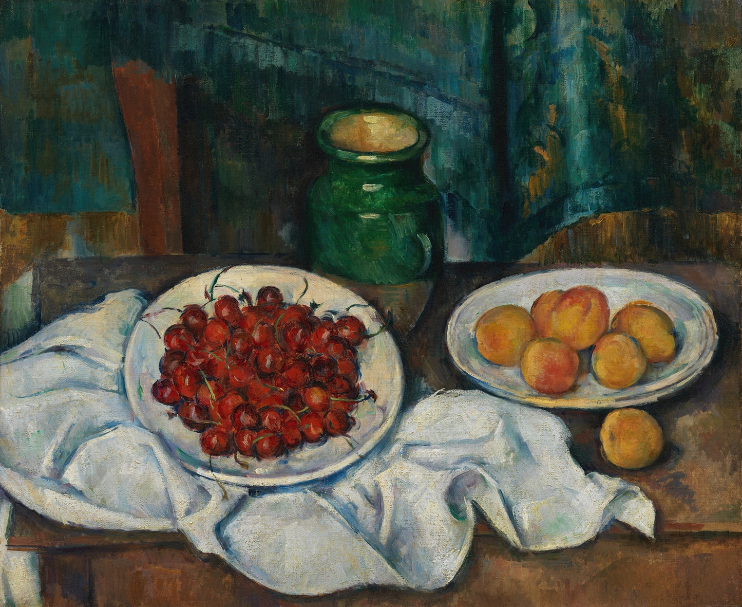 “Still Life with Cherries and Peaches”