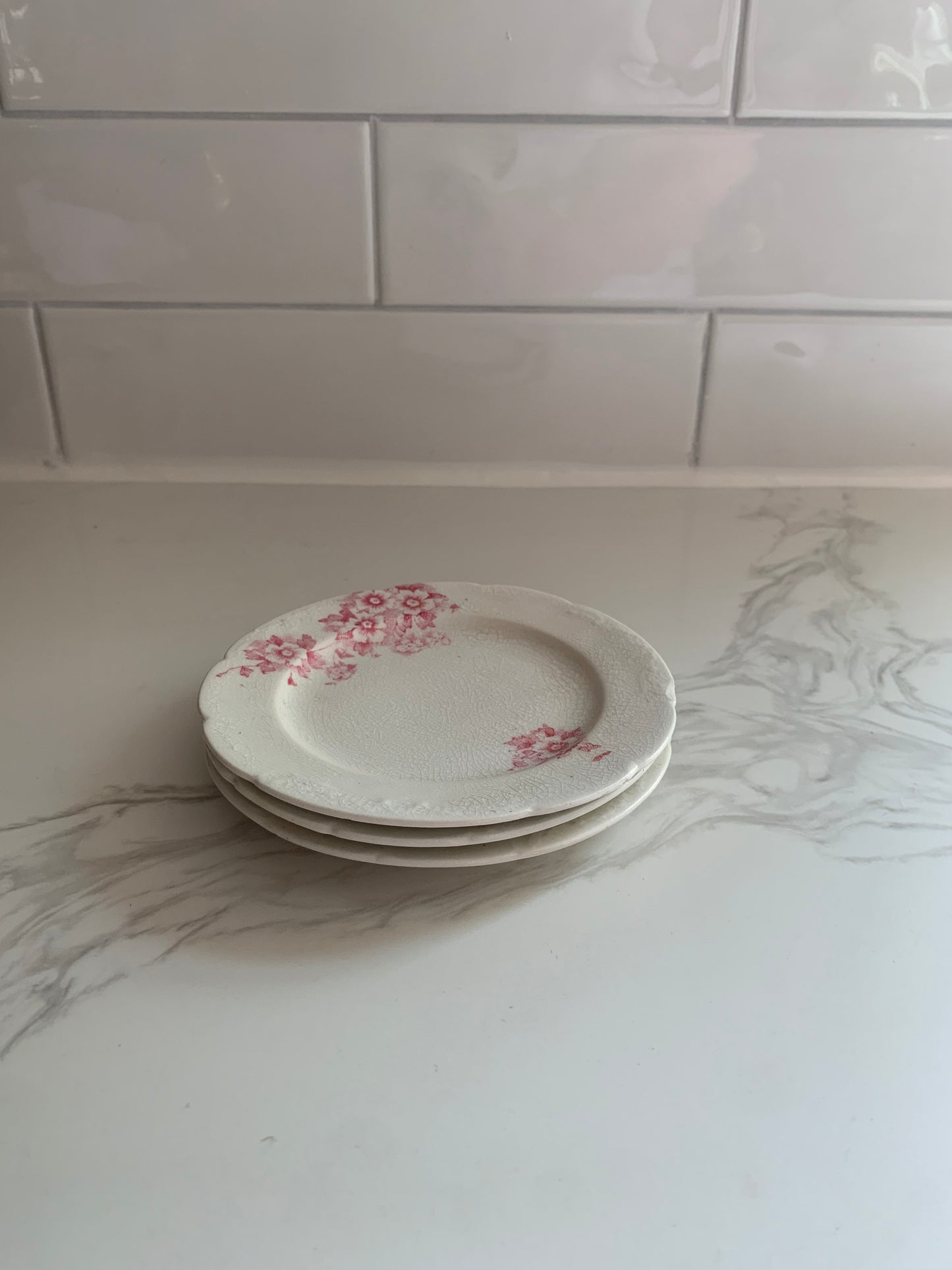 Petite Pink Floral Plate