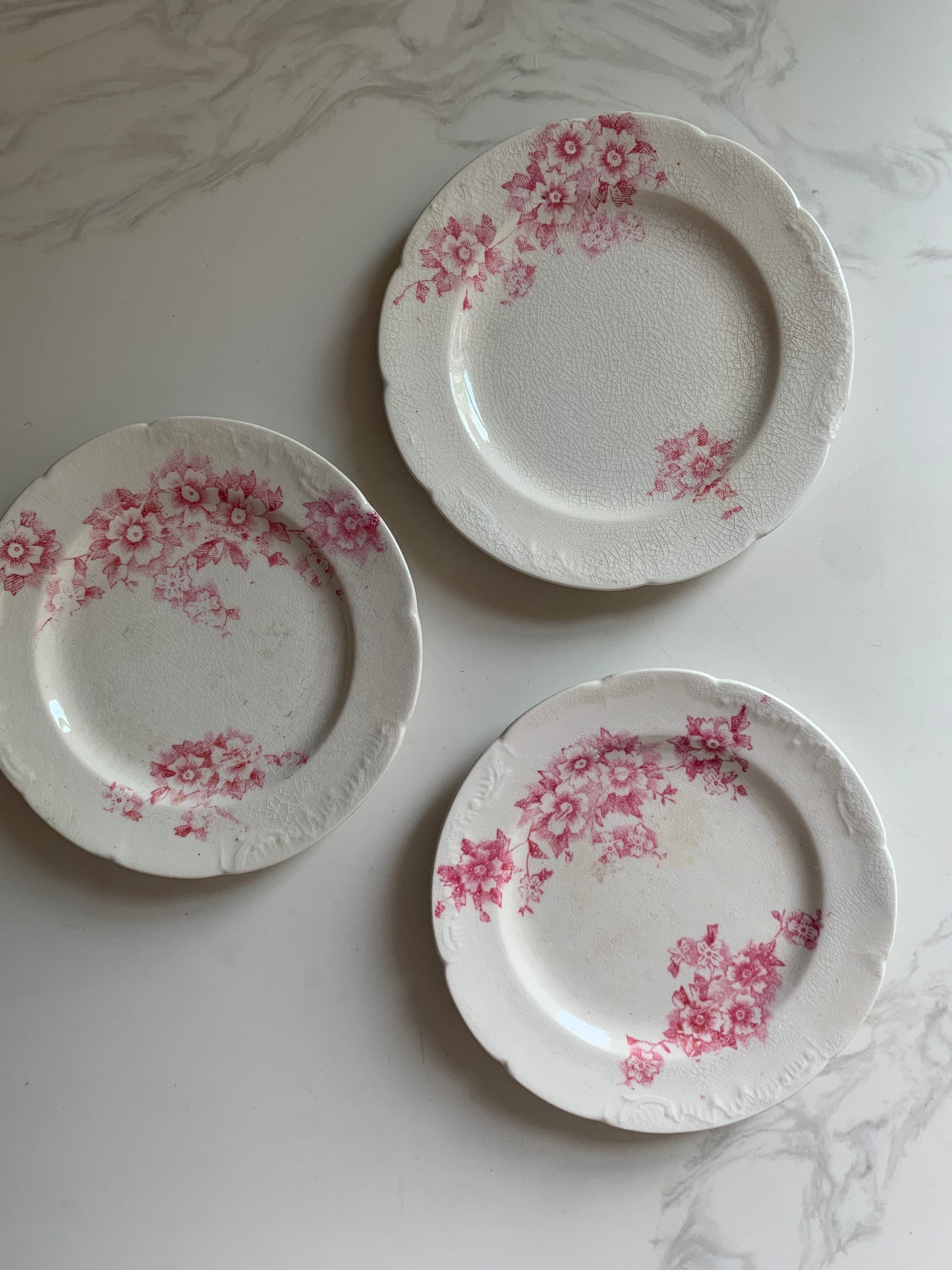 Petite Pink Floral Plate