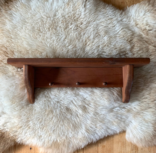 Wooden Peg Shelf