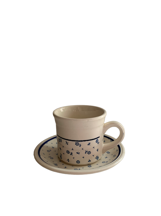 Dainty Floral Teacup + Saucer